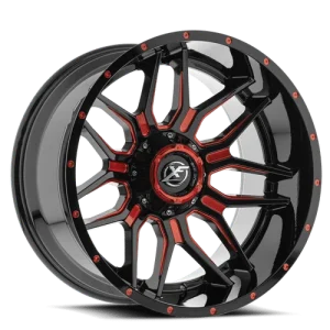 XF Off-Road – XF-222 – Black – 20″x9″ 0mm – Summer Wheels – XF-2222090513971500GBMLR